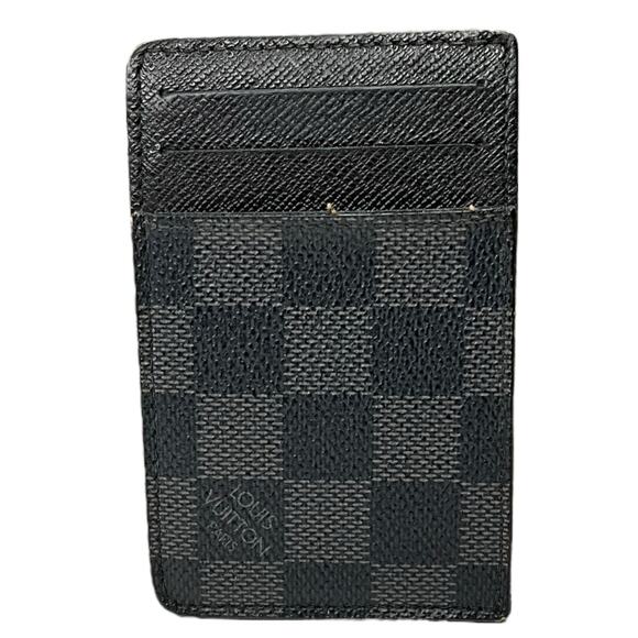 225. Louis Vuitton Damier Black Card Holder - Picture 1 of 2